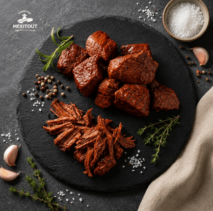 Bœuf Birria entièrement cuite, prêt à effilocher – 500 g