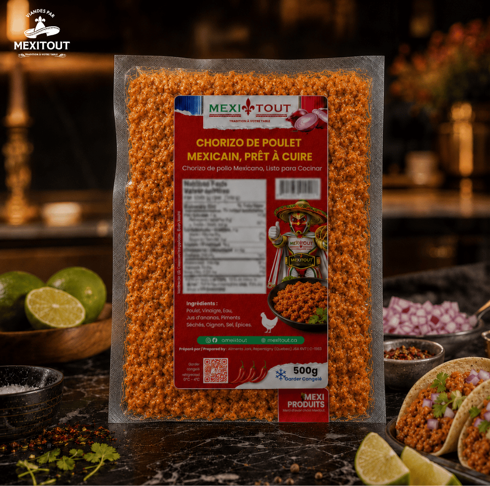 Chorizo de poulet mexicain prêt à cuire – 500 g – Image 2