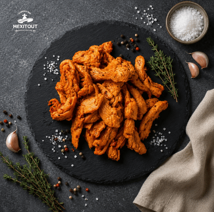 Lanières de soya Al Pastor prêtes à cuire (Végé)🌱– 250 g