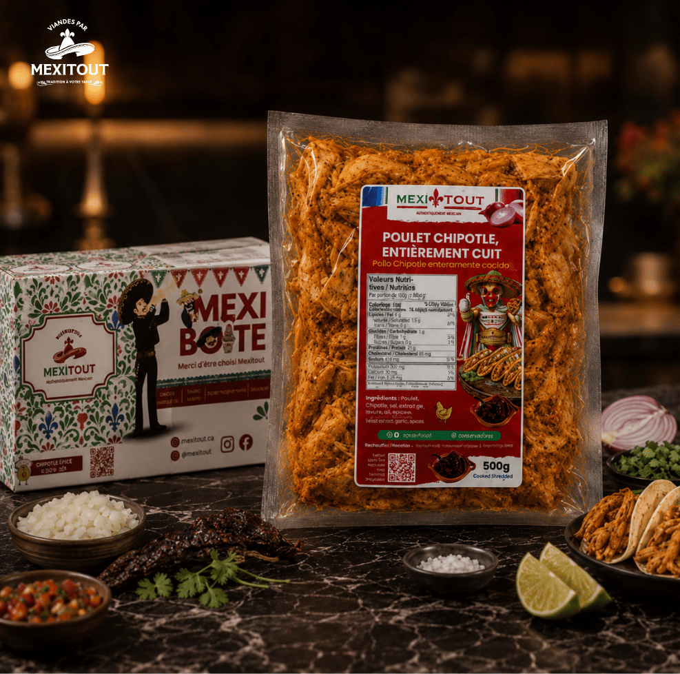 Poulet Chipotle entièrement cuit, prêt à effilocher– 500 g – Image 3