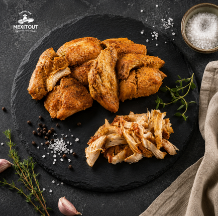 Poulet Chipotle entièrement cuit, prêt à effilocher– 500 g